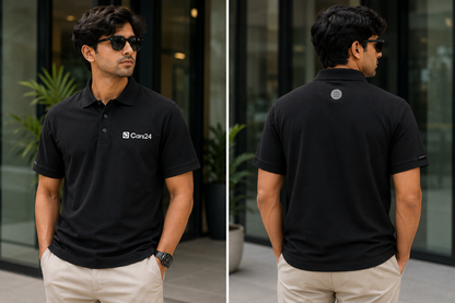 Cars24 Premium Black Polo Tee